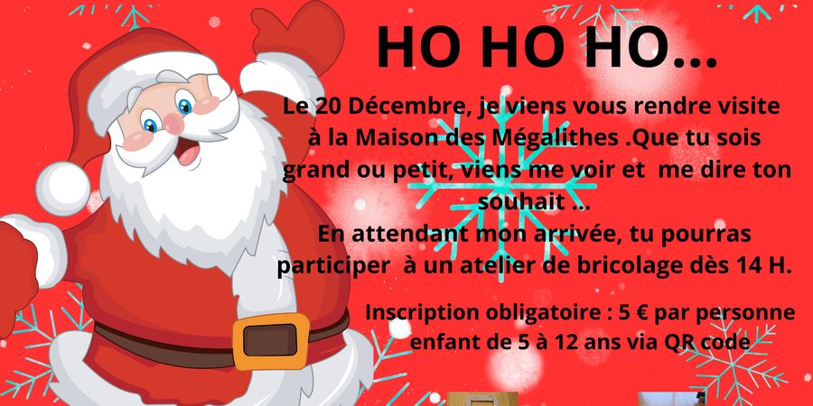 image - Visite du père Noël à la Maison des Mégalithes