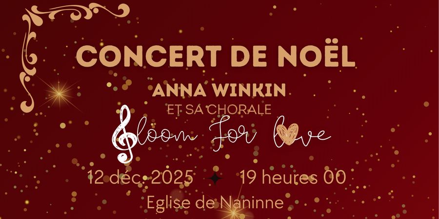 image - Concert de Noël - Anna Winkin et sa chorale Bloom For Love 