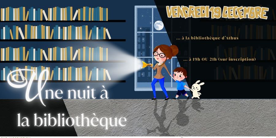 image - Heure du conte à la bibliothèque d'Athus | Une nuit à la bibliothèque