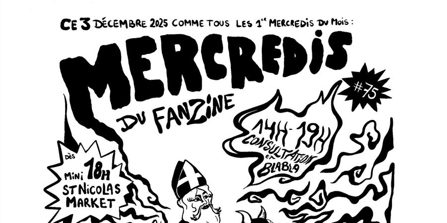 image - Mercredi du fanzine 3 décembre 2025 (#75) + Concert: 