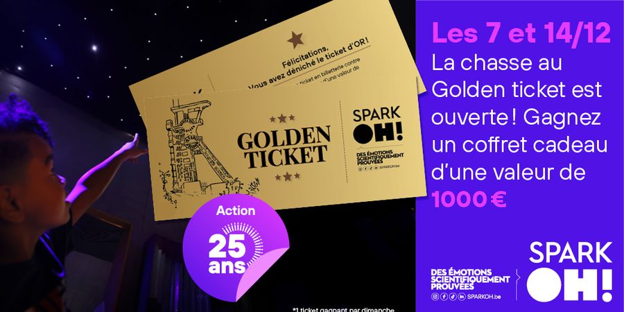 image - Le Golden ticket se cache au SPARKOH! : participez à la chasse !