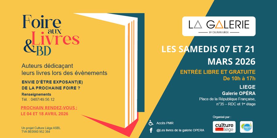 image - Foire aux Livres & BD's à La Galerie Opéra à LIEGE