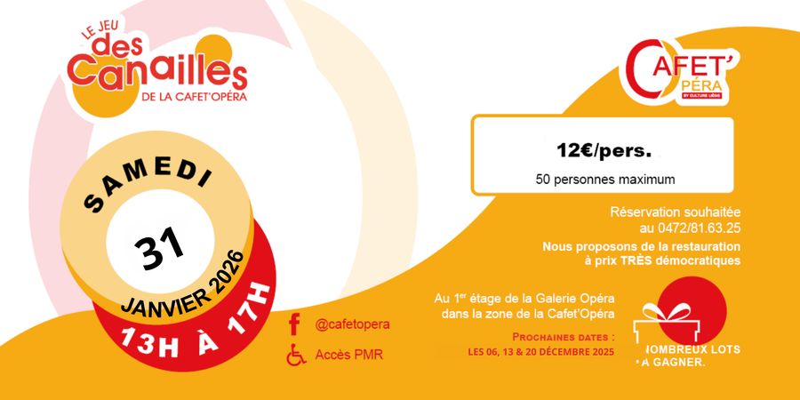 image - Le jeu des canailles de la Cafet' Opera