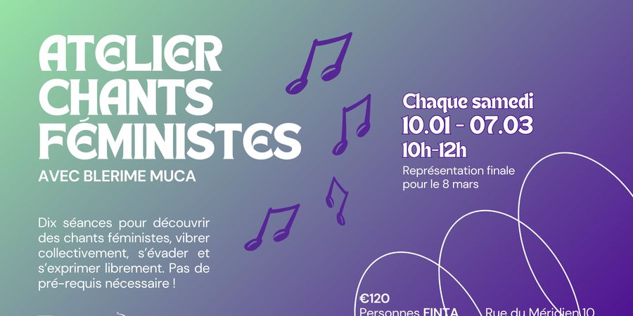 image - Atelier chants féministes avec Blerime Muca