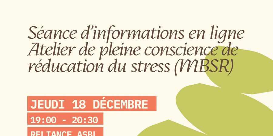 image - Séance d'informations cycle MBSR en ligne