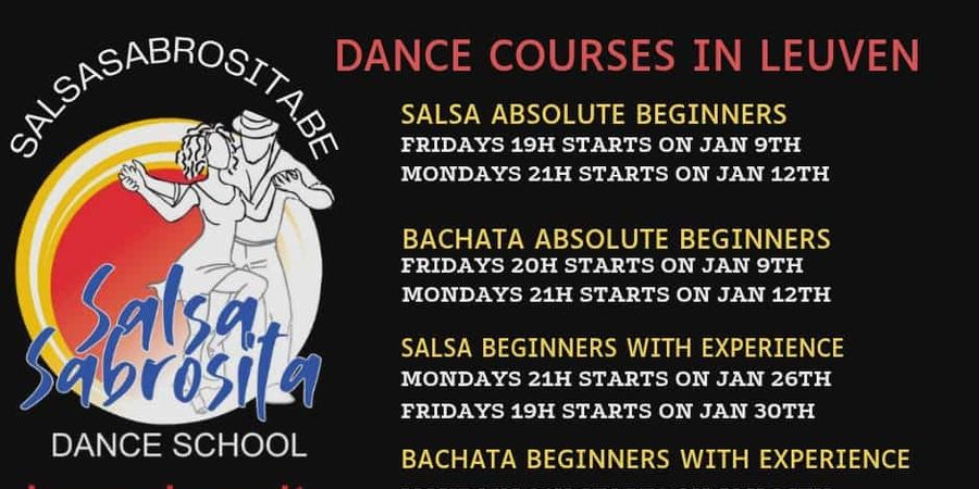 image - Salsa en Bachata lessen vanaf Januari op vrijdag in Leuven @Salsasabrosita.be