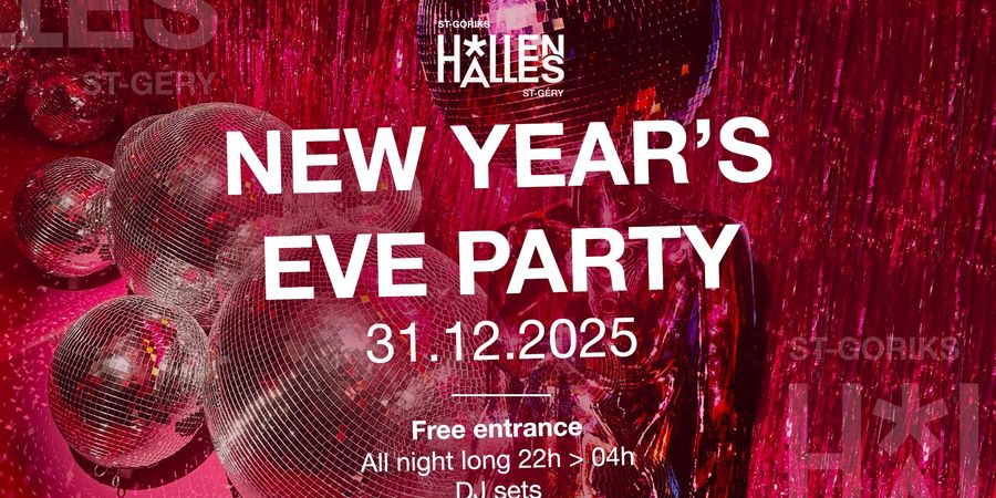 image - New Year's Eve at Halles Saint-Géry - Free entrance