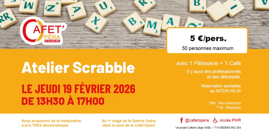 image - Atelier Scrabble de la Cafet' Opera