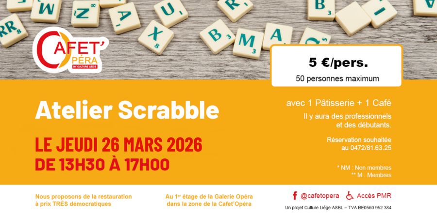 image - Atelier Scrabble de la Cafet' Opera
