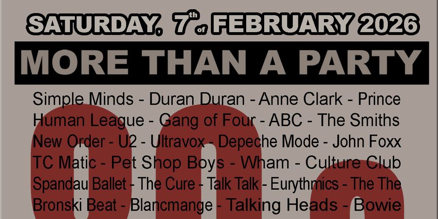 image - 80s - more than a party