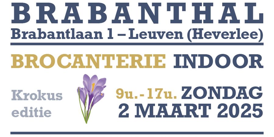 image - Brocante couverte Louvain - édition du printemps