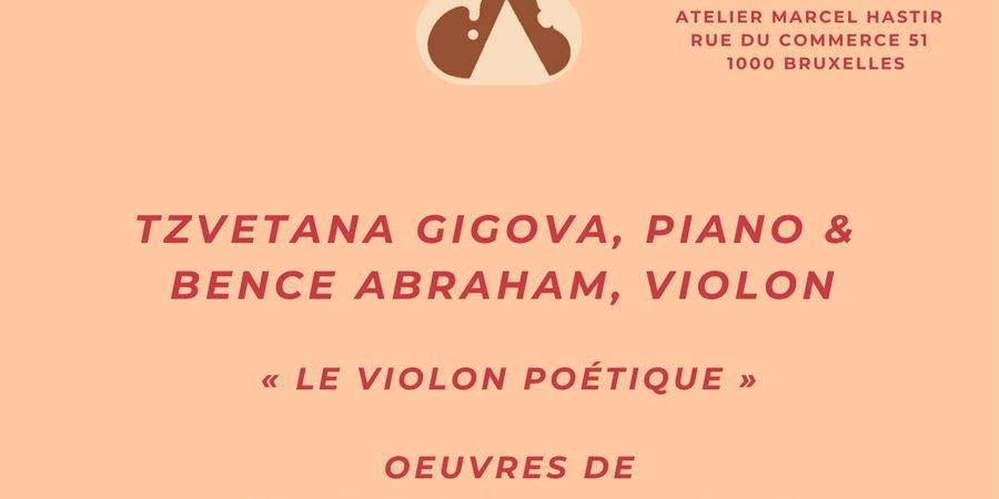 image - Tzvetana Gigova, piano & Bence Abraham, viool - “De poëtische viool”: Beethoven & Schumann