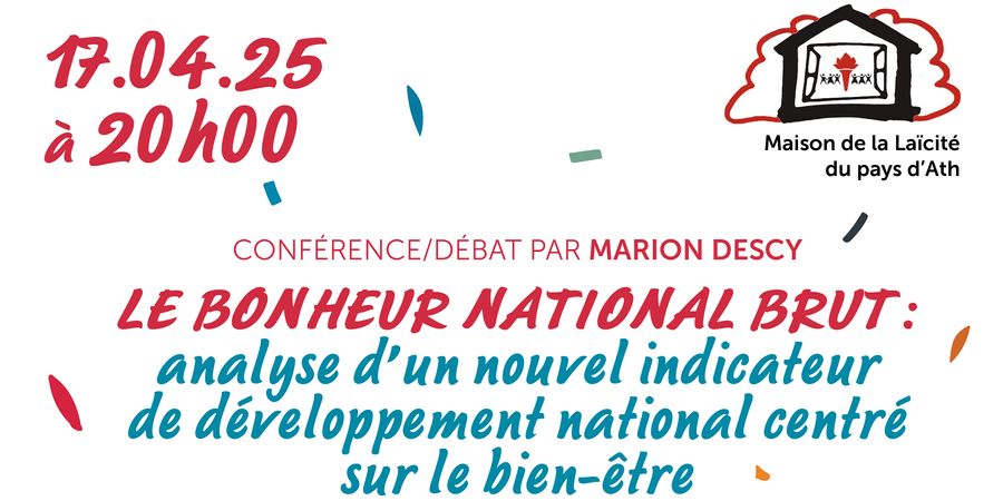 image - Conférence/débat : Le bonheur national brut
