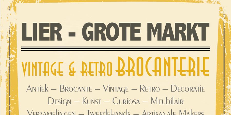 image - VINTAGE & RETRO BROCANTERIE - LIER