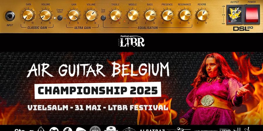 image - Air Guitar Belgium - Qualifications Vielsalm - LTBR Festival