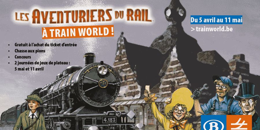 image - Viens jouer aux “aventuriers du rail” à Train World ! 