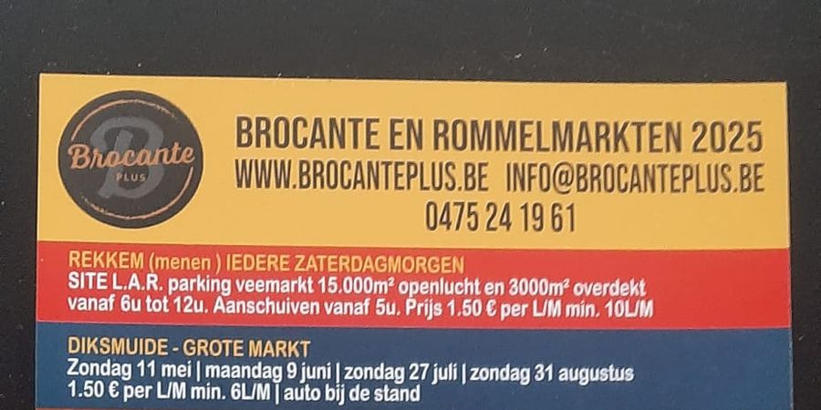 image - MIDDELKERKE Brocante - Vintage - Rommelmarkt - Marché aux puces