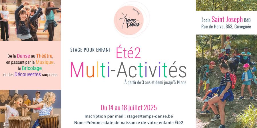 image - Stage été 2 – Multi-Activités
