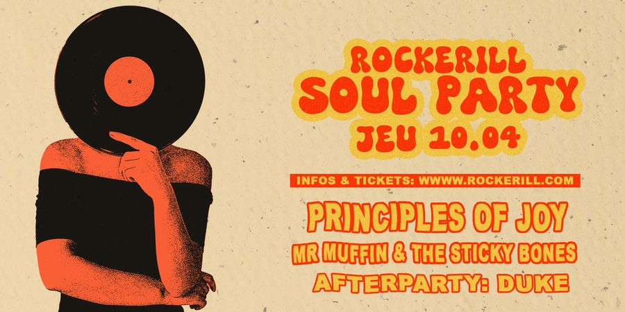 image - Rockerill Soul Party: Principles of Joy + Mr Muffin & The Sticky Bones