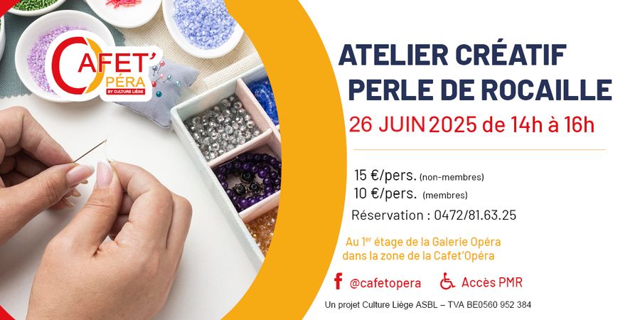 image - Atelier Créatif Perle de Rocaille de la Cafet'Opera