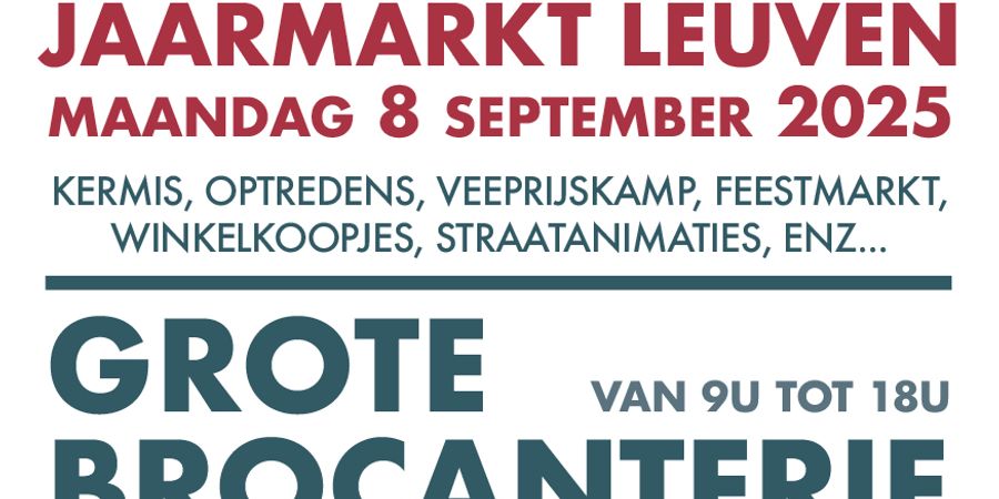 image - 21ème GRANDE BROCANTE DU MARCHE ANNUEL - LEUVEN