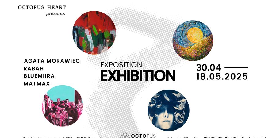 image - VERNISSAGE Exposition - Agata Morawiec, Rabah, MATMAX, BlueMiira 