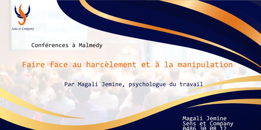 image - Conférence : faire face au harcèlement et à la manipulation