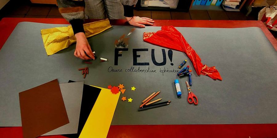 image - Feu ! Oeuvre collaborative éphémère