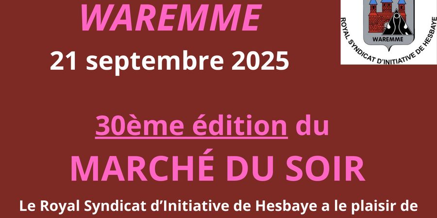 image - 30ème Marché du Soir - Waremme 
