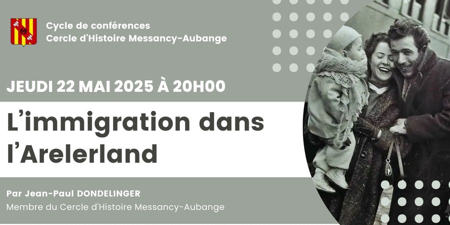 image - Conférence à la bibliothèque d'Athus | L'immigration dans l'Arelerland