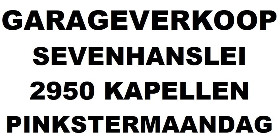 image - Garageverkoop/Straatrommelmarkt