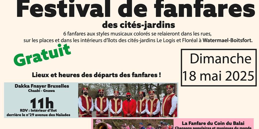 image - Festival des fanfares des Cités -jardins de Watermael-Boitsfort