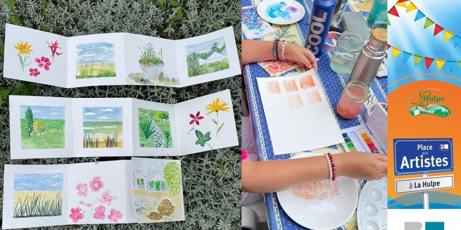 image - Atelier d’un jour (à partir de 16 ans) - Atelier d’Aquarelle le dimanche 03/08, de 10h à 17h.