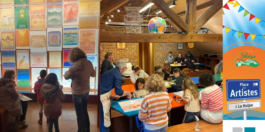image - Place aux Artistes à la Hulpe | atelier familial « Je vous écris de la Fondation Folon »