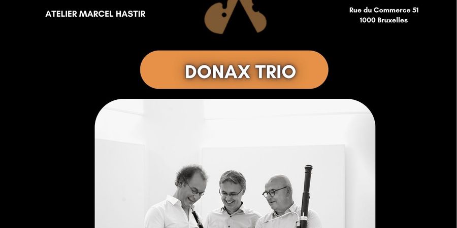 image - Donax Trio : Bram Nolf, hautbois et cor anglais, Luc Loubry, basson et Hans Ryckelynck, piano 