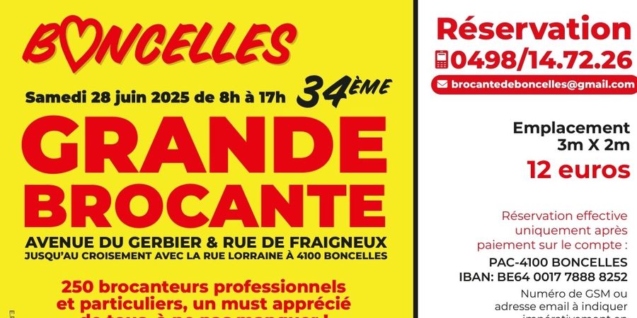 image - 34e Grande Brocante de juin de PAC Boncelles