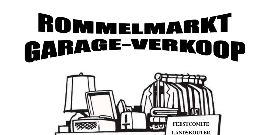 image - Gezellige rommelmarkt en garageverkoop in het landelijke Landskouter