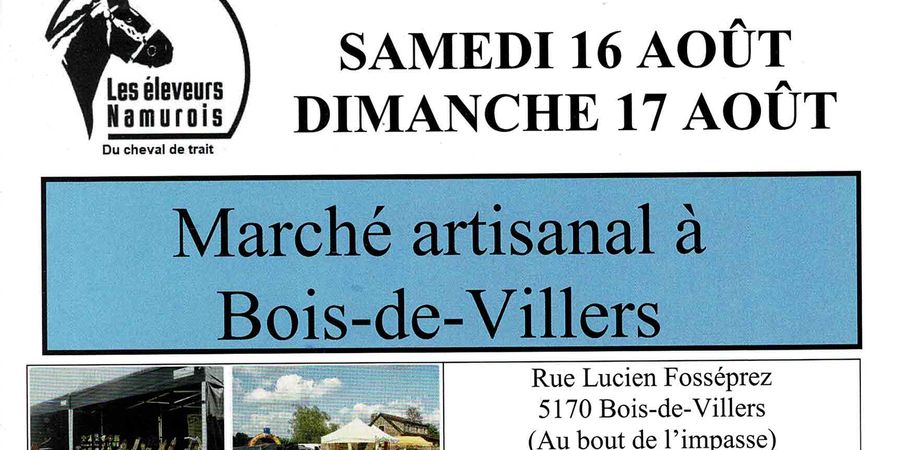 image - Festivité des Eleveurs Namurois - marché artisanal et démonstrations chevalines et canines