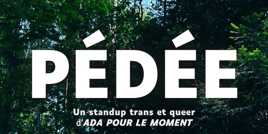 image - Spectacle d'humour : PÉDÉE : UN STAND-UP TRANS ET QUEER au CRAZY CIRCLE