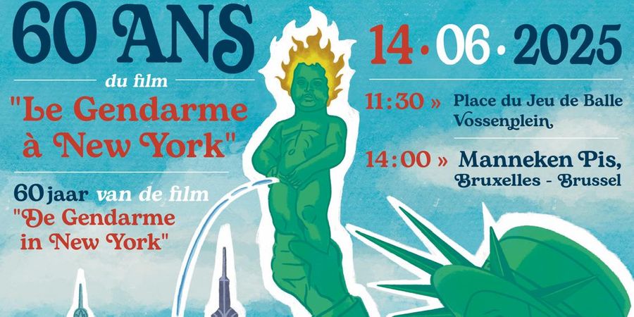 image - Manneken Pis fête les 60 ans du film Le Gendarme à New York
