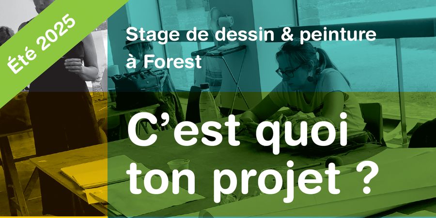 image - C'est quoi ton projet - stage d'art plastique a Forest