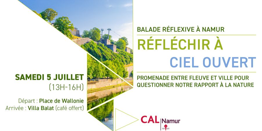 image - Balade réflexive à Namur : Réfléchir à ciel ouvert