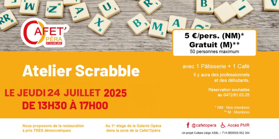 image - Atelier Scrabble de la Cafet' Opera