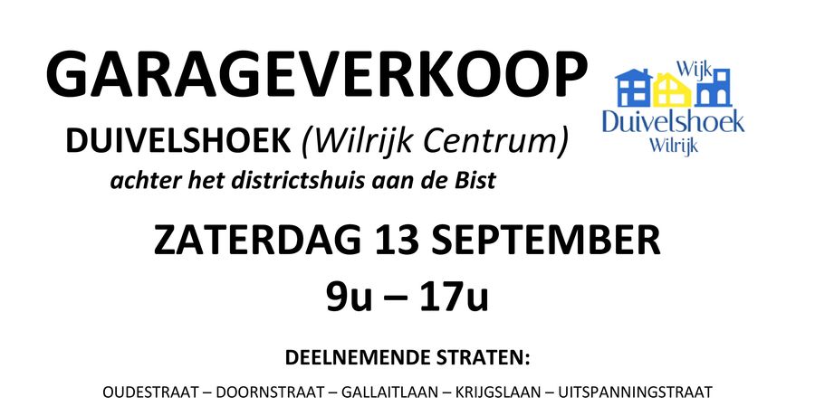 image - Garageverkoop Duivelshoek Wilrijk