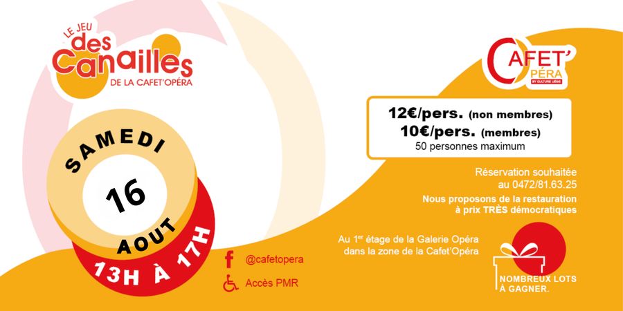 image - Le jeu des canailles de la Cafet' Opera