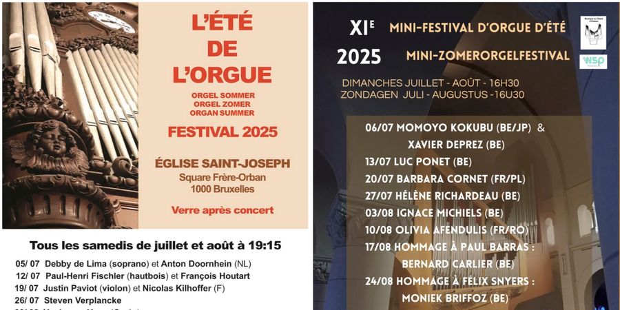 image - Été de l'Orgue & Mini-Festival d'Orgue