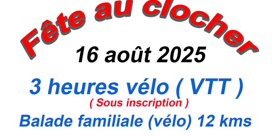 image - Balade familiales et 3 heures VTT