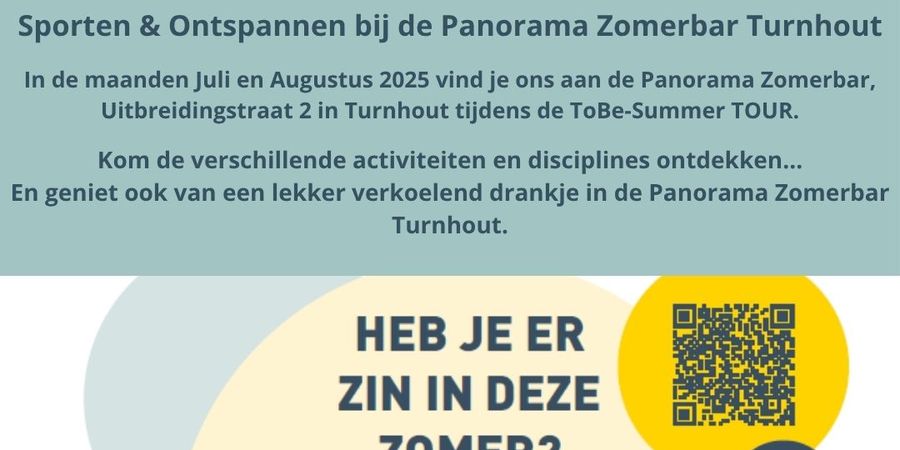 image - ToBe Summer Tour - Panorama Zomerbar Turnhout