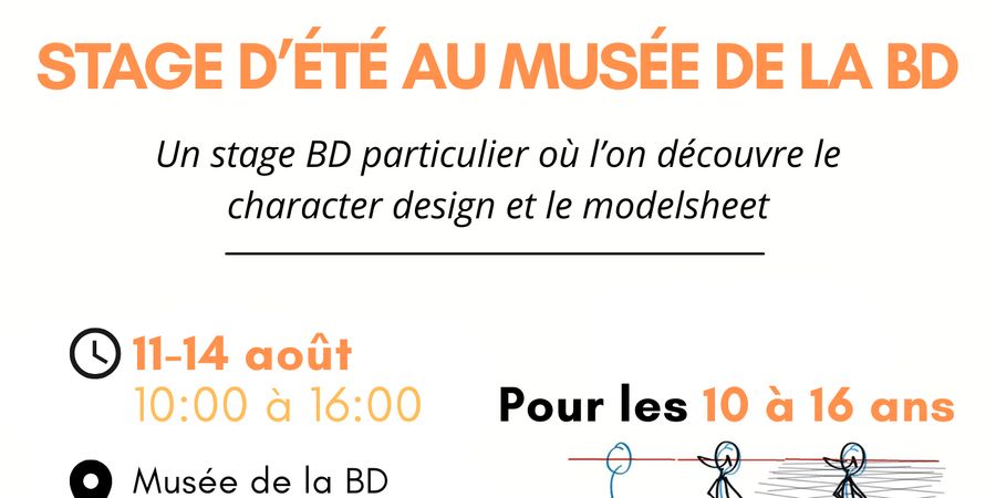 image - Stage d’été : Crée ton propre personnage de Bande Dessinée