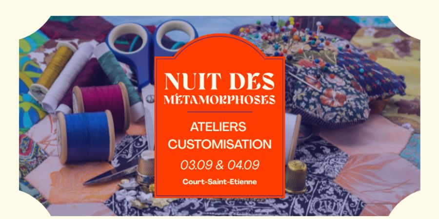 image - Nuit des Métamorphoses : Ateliers de customisation